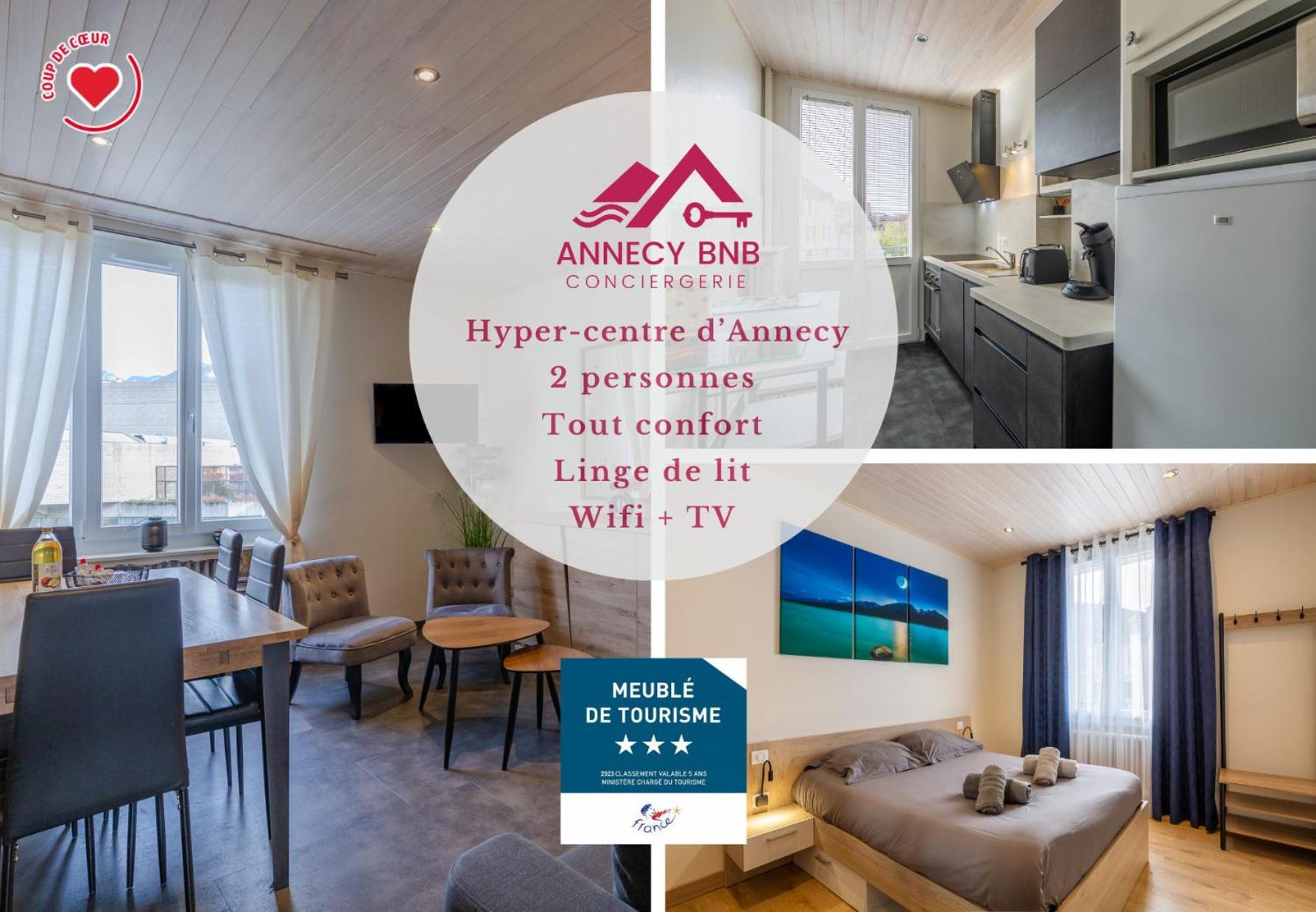 Апартаменты Le President: Cosy T2, 2 A 4 Pers, Plein Centre Анси Экстерьер фото